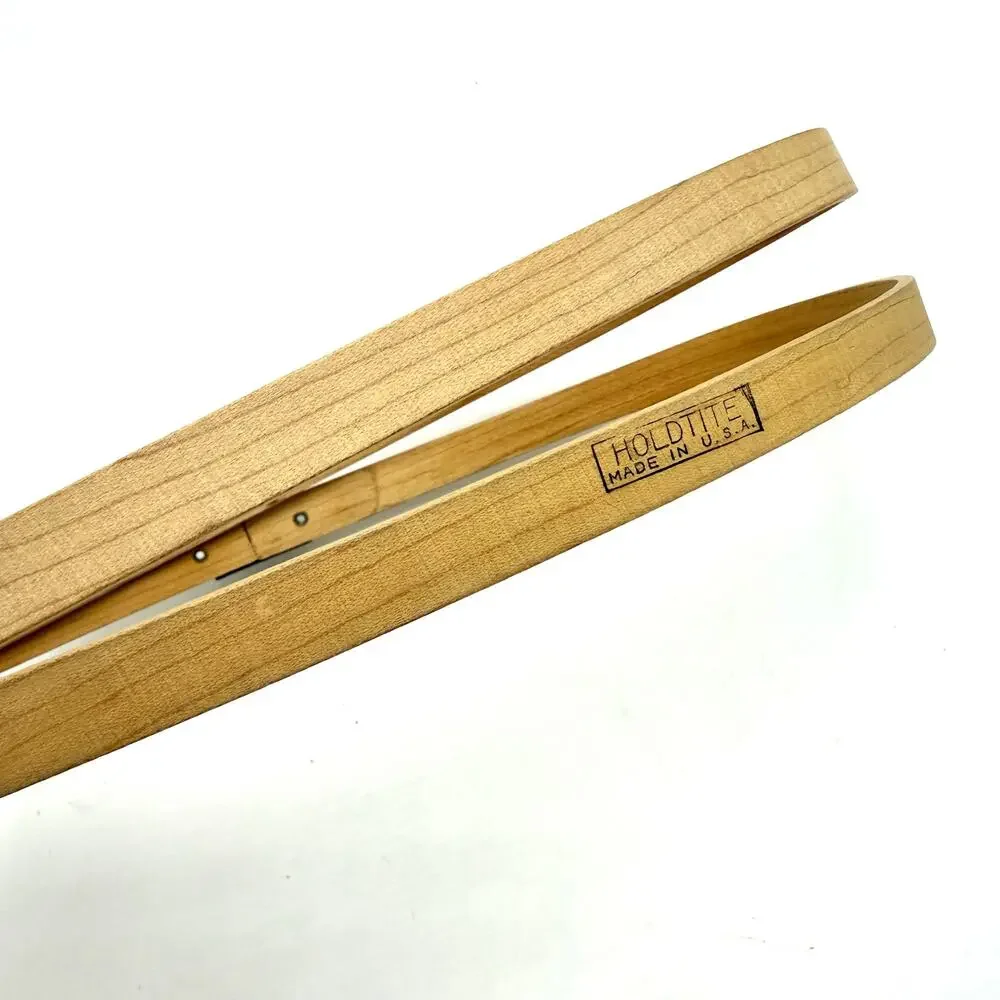 Vintage Gibbs Holdtite Embroidery Hoop 9x4.5” Oval Wooden Spring Tension Unlined